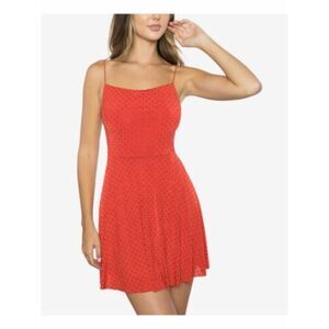 B DARLIN Womens Red Spaghetti Strap Mini Fit + Flare Dress 5\6